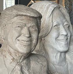 Former President Donald Trump and Vice President Kamala Harris